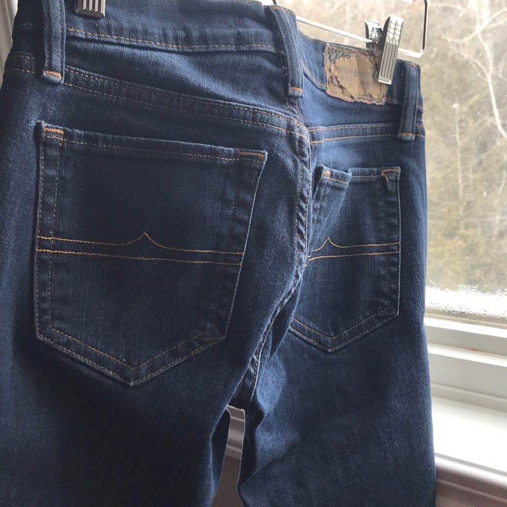 Ralph Lauren skinny blue jeans.